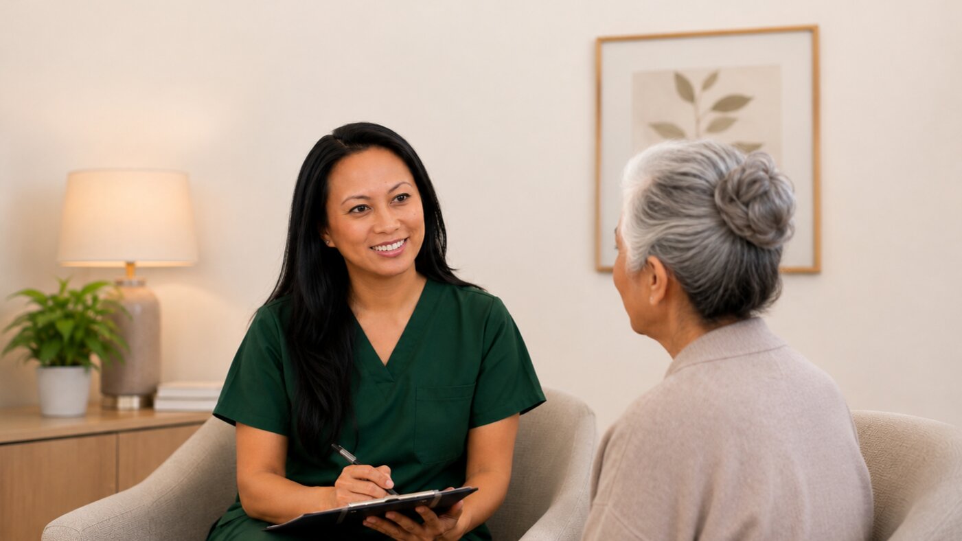 Person receiving thoughtful whole-person primary care
